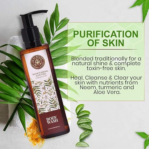 Luxuriate Neem Turmeric Aloe Vera Body Wash - 200 ml