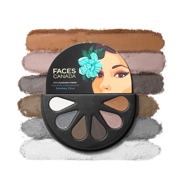 Faces Canada 6 in 1 Eyeshadow Palette - 6 gms