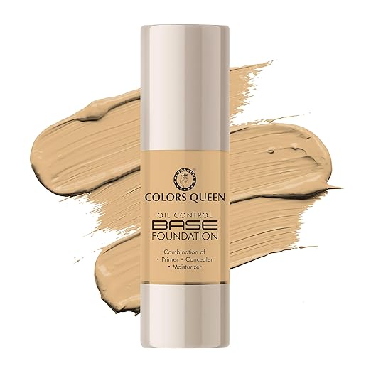 Colors Queen Oil Control Base Foundation 04 Natural Almonds - 30 ml