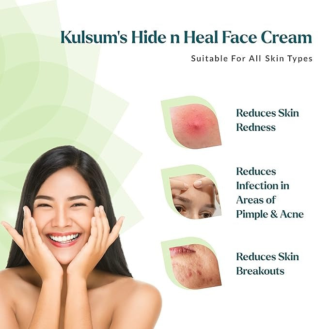 Kulsum's Kaya Kalp Herbals Hide N Heal Sandalwood Protective Base Cream - 50 gms