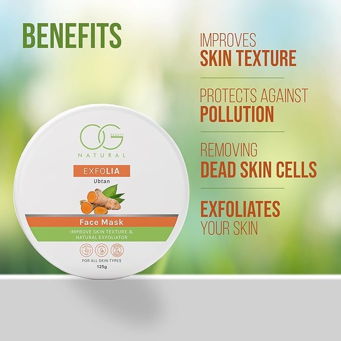 OG BEAUTY Natural Exfolia Ubtan Face Mask - 125 gms