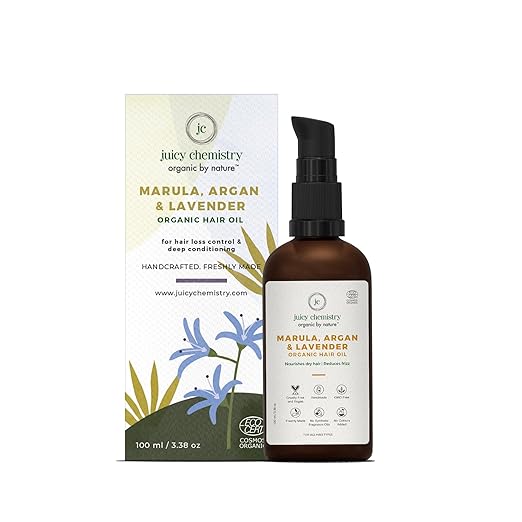 Juicy Chemistry Marula & Argan & Lavender Hair Oil - 100 ml