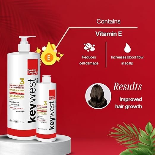 Keywest Professional Nanoplastia Sulfate Free Shampoo - 1000 ml