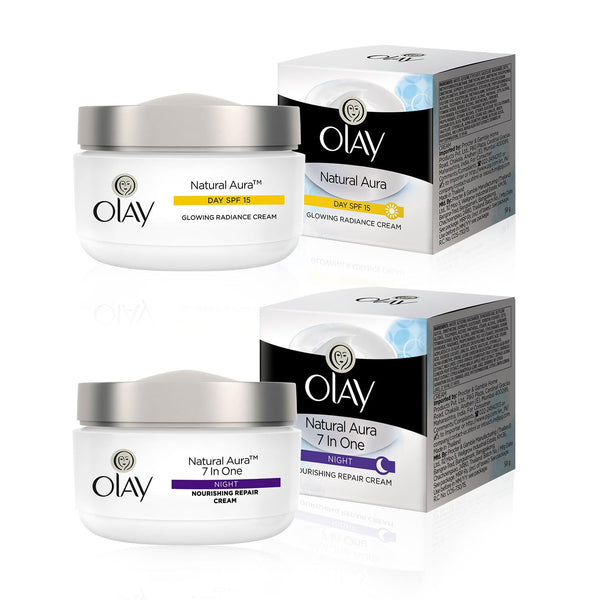 Olay Natural White Day Cream + Night Cream Combo