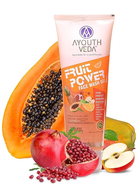 Ayouthveda Fruit Power Face Wash Gel - 100 ml