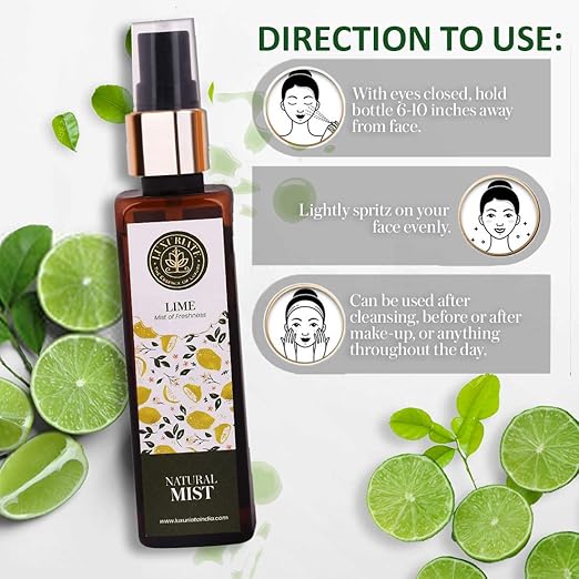 Luxuriate Pure and Natural Lime Face Mist - 100 ml