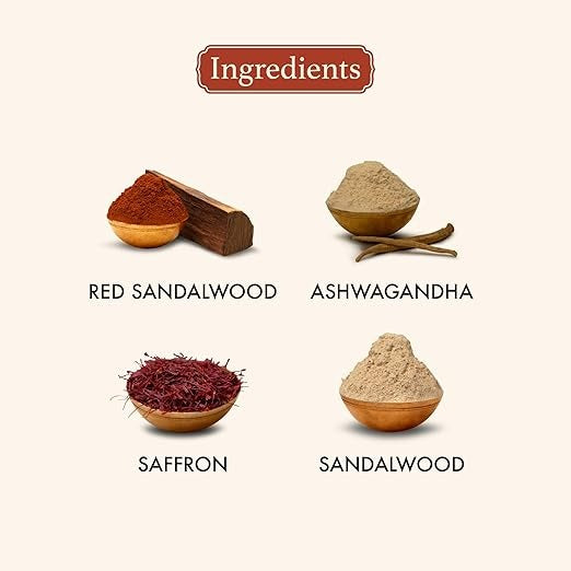 Old School Rituals Hand-Worked Red Sandalwood & Saffron Clarifying Mask - 50 gms