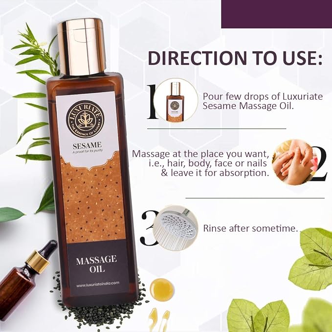 Luxuriate Sesame Oil Massage Oil - 100 ml