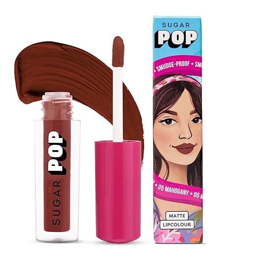 Sugar Pop Matte Lipcolour Mahogany (Chocolate Brown) - 1.6 ml