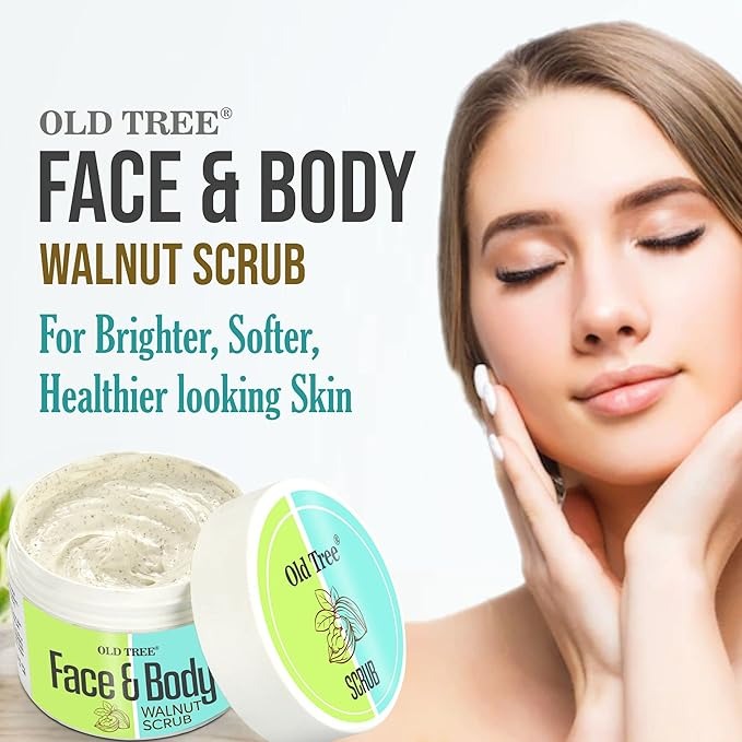 Old Tree Face and Body Walnut Scrub - 200 gms