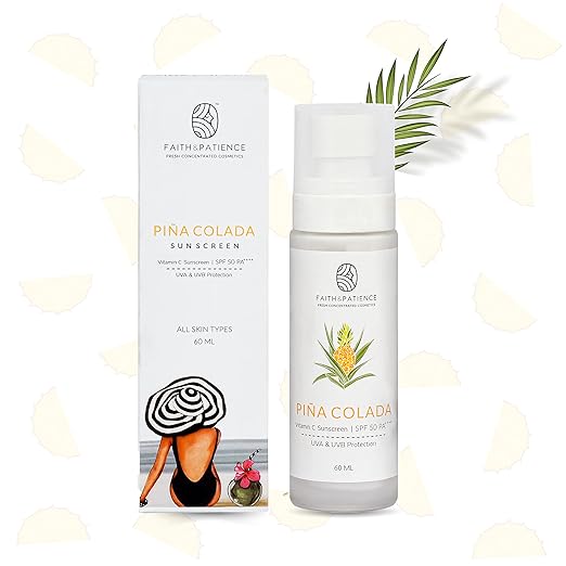 Faith & Patience Pina Colada Sunscreen- SPF 50 PA++ - 50 ml