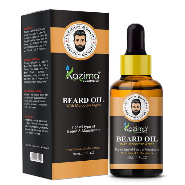 Kazima Beard & Moustache Oil For Men - 30 ml