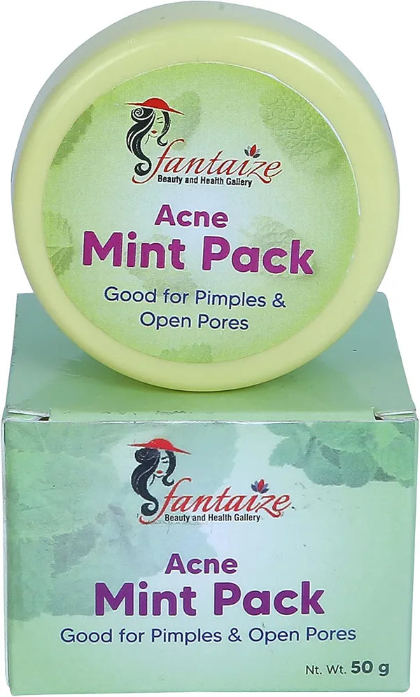 Fantaize - Mint pack for oily skin to remove pimples and tan - Pack of 1 
