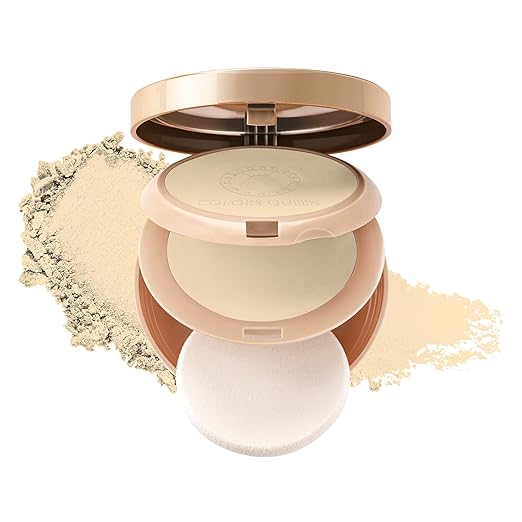 Colors Queen 2 In 1 Brightness Matte Compact Powder 01 Ivory - 20 gms ...