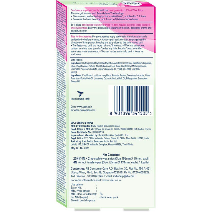 Veet Full Body Waxing Dry Skin - 20 strips