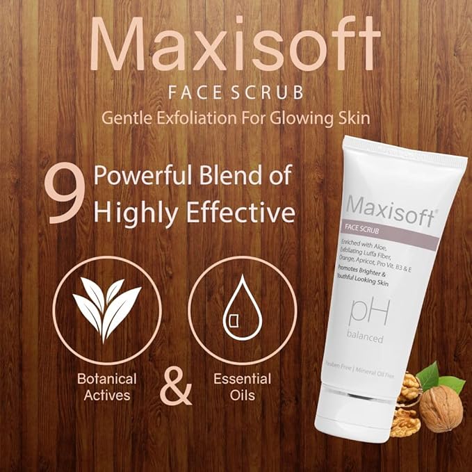 Maxisoft Face Scrub | Deep Cleansing & Exfoliation - 100 Gms