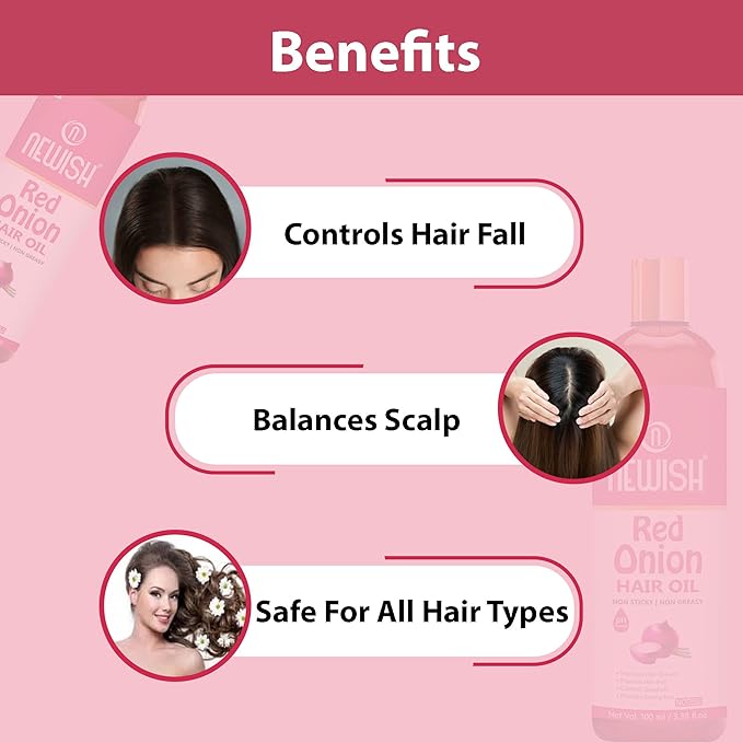 Newish Advansed Red Onion Hair Oil - 100 ml