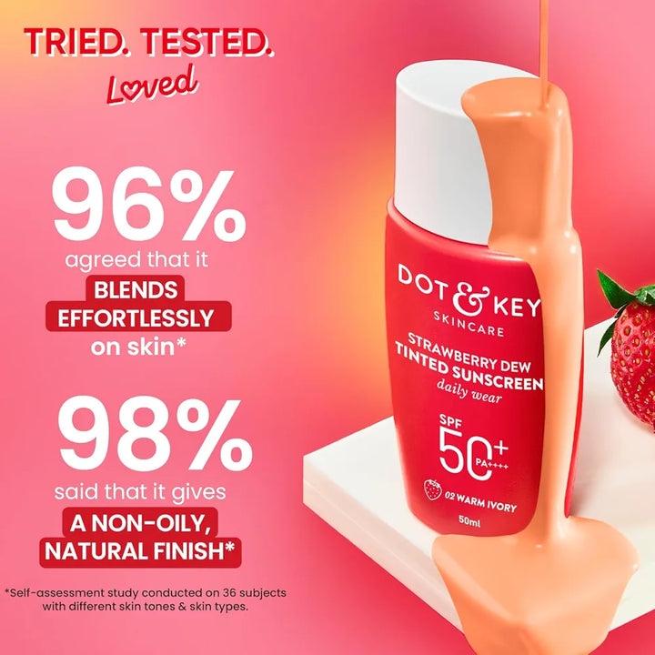 Dot & Key Strawberry Dew Tinted Sunscreen SPF 50+ Pa++++ - 50 ml