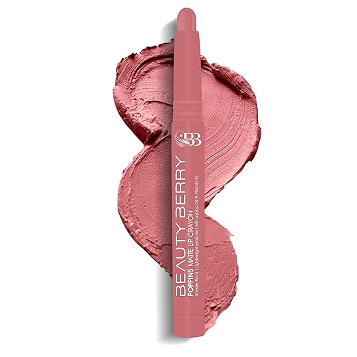 Beauty Berry Poppins Matte Lip Crayon Lipstick 06 Snap Shot - 3 gms