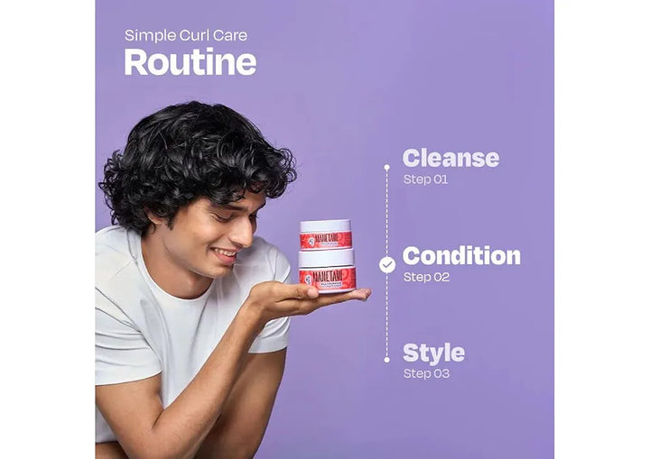 MANETAIN Multipurpose Hair Conditioner 200gm for Curly, Wavy, and Frizzy Hair | Protein/Moisture Balanced | Deep Conditioning, Hydrating, Strengthening, Detangling & Curl Enhancing | No Sulfates or Parabens