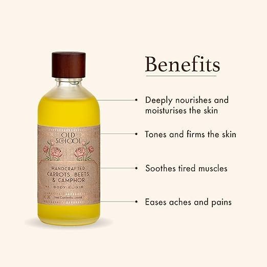 Old School Rituals Carrots Beets & Camphor Body Elixir - 100 ml