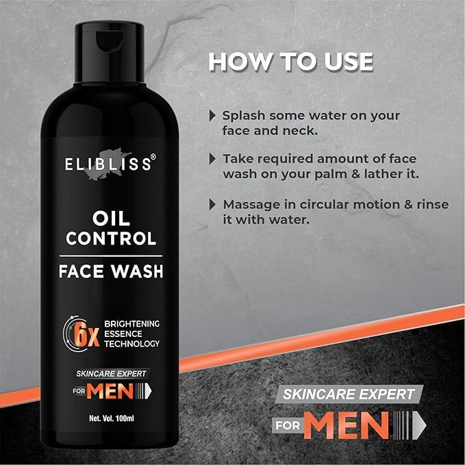 Elibliss Men Oil Control Face Wash - 100 ml