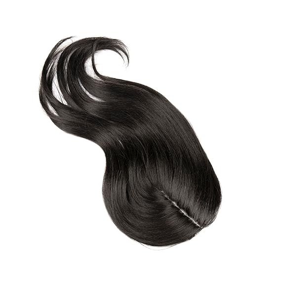 Streak Street 2 Clip Scalp Toppers Natural Black Hair Extension