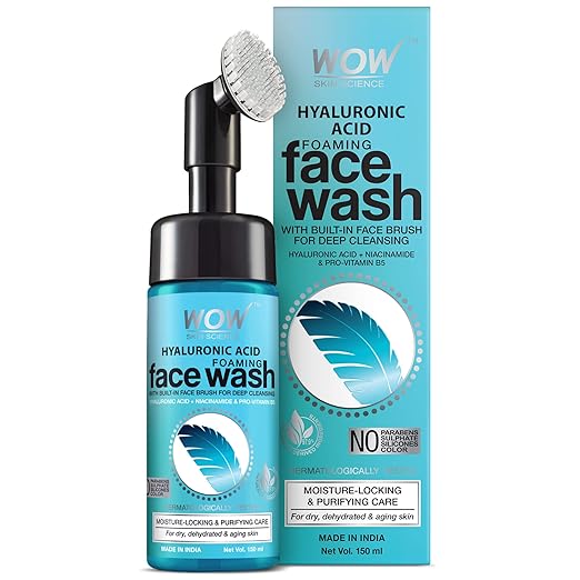 Wow Skin Science Hyaluronic Acid Foaming Face Wash  - 150 ml