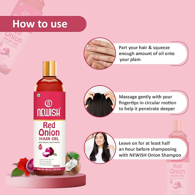 Newish Advansed Red Onion Hair Oil - 100 ml