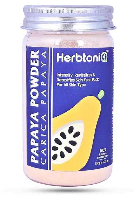 Herbtoniq Papaya Powder Carica papaya For Face Pack - 150 gms
