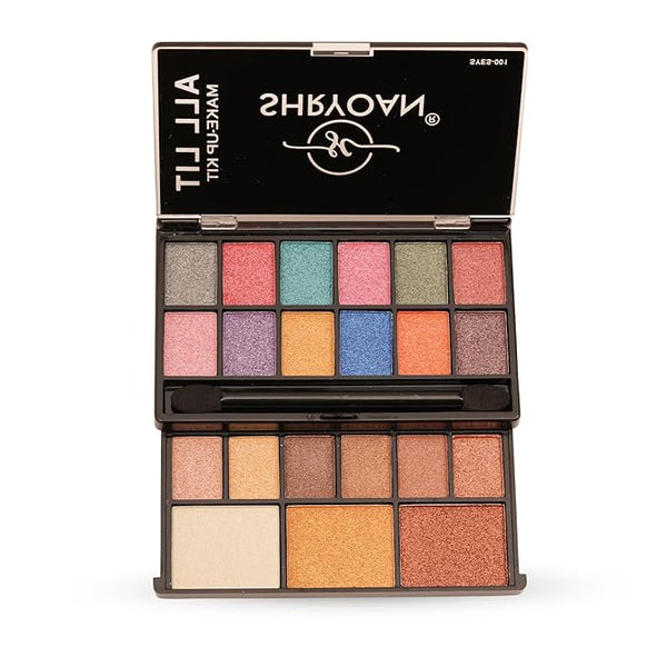 Shryoan All Lit Make Up Kit With 18 Eyeshadow Shade 02 - 20 gms