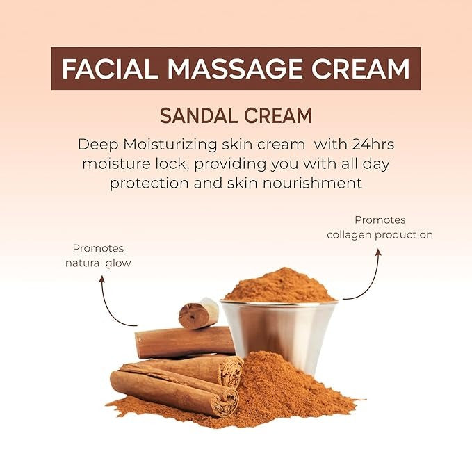 Beeone Sandalwood Massage Cream - 900 ml