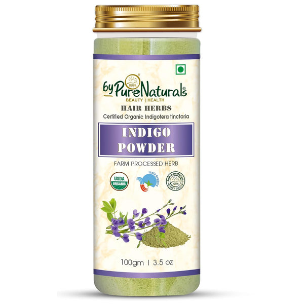 byPureNaturals Natural Organic Indigo Leaf Powder - 100 gms