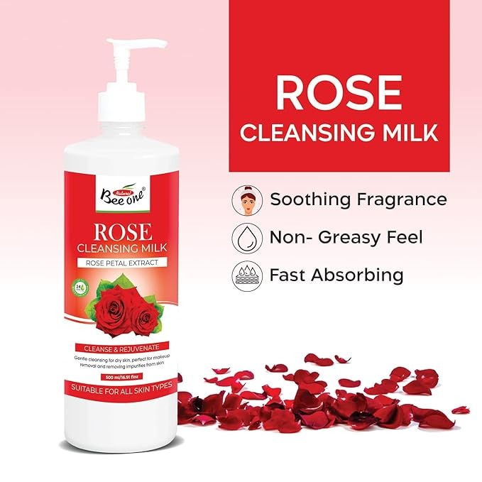 Beeone Rose Cleansing Milk - 500 ml