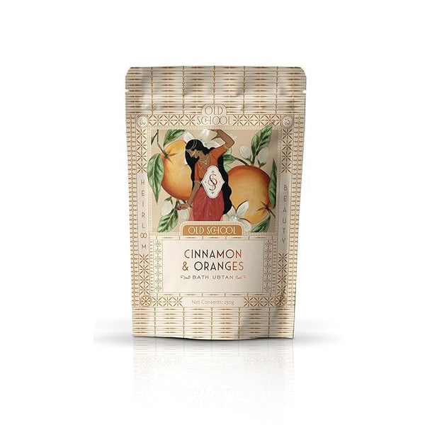Old School Rituals Cinnamon & Oranges Bath Ubtan - 250 gms