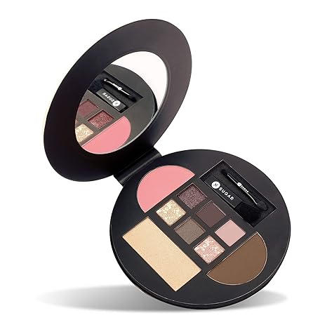 Sugar Cosmetics Contour De Force Eyes And Face Palette 03 Cool Conquest Multicolor - 20.3 gms