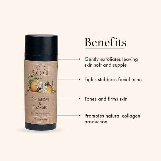 Old School Rituals Cinnamon & Oranges Cleansing Ubtan Exfoliating Face Wash Powder - 60 gms