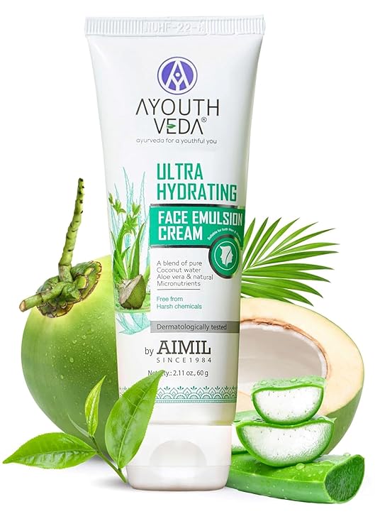 Ayouthveda Ultra Hydrating Face Emulsion Cream - 60 gms