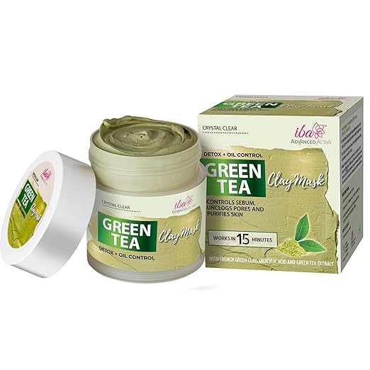 Iba Advanced Activs Crystal Clear Green Tea Mask - 100 gms