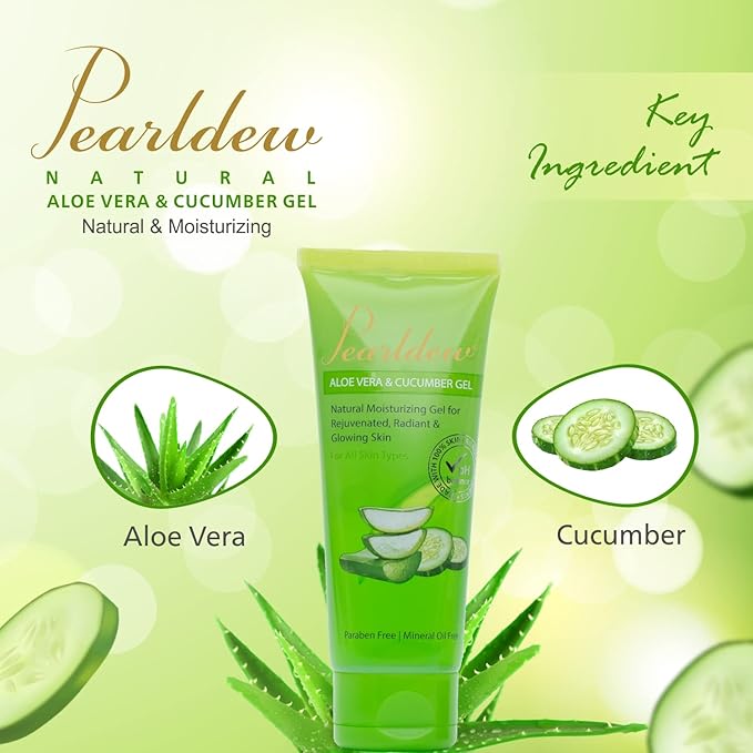 Pearldew Natural Aloe Vera & Cucumber Gel - 120 Gms