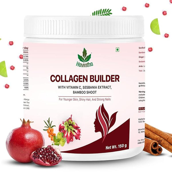 Havintha Plant Based Collagen Builder for Skin Beauty & Nutrition Longer Nails - 150 gms