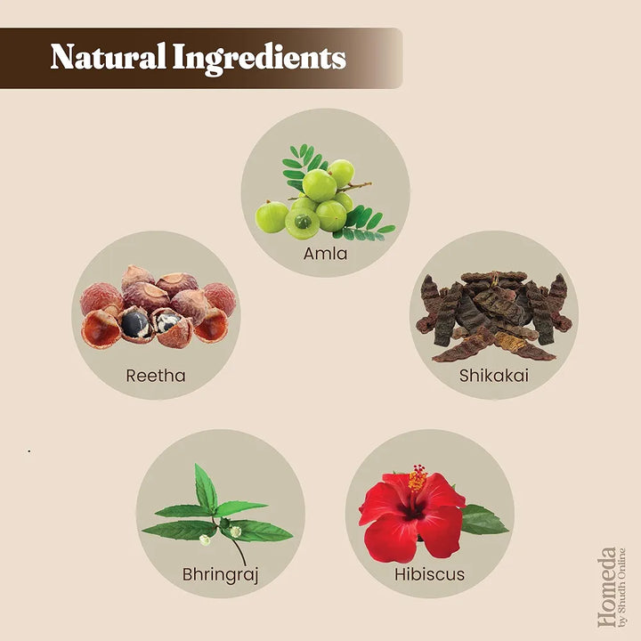 Shudh Online Amla, Reetha, Bhringraj, Shikakai & Hibiscus Powder Hair ...
