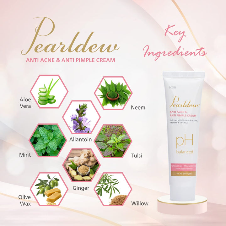 Pearldew Anti Acne & Anti Pimple Cream - 25 Gms