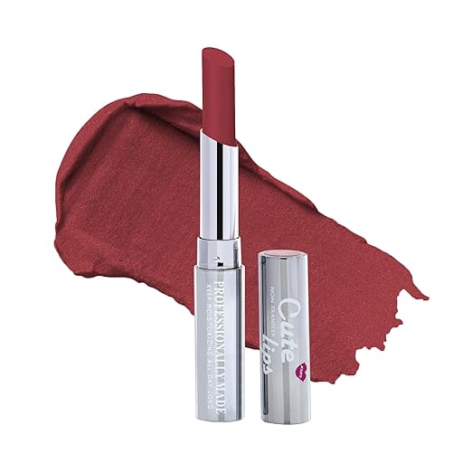 Beauty Berry Cute Lips Matte Lipstick Gold Rich Red - 2.4 gms