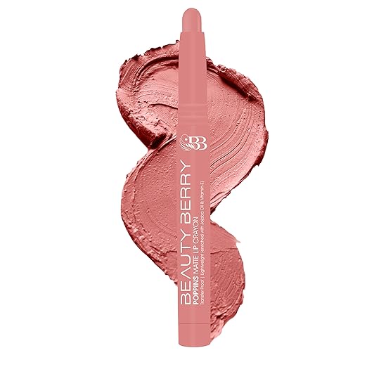 Beauty Berry Poppins Matte Lip Crayon Lipstick 03 Gossip - 3 gms