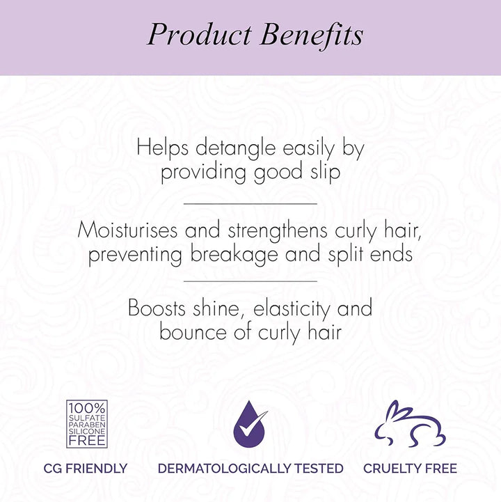 Curl Up Curl Hydrating Silicone Free Conditioner - For Frizzy, Wavy & Curly Hair - No Sulphate And Paraben - 200 ml