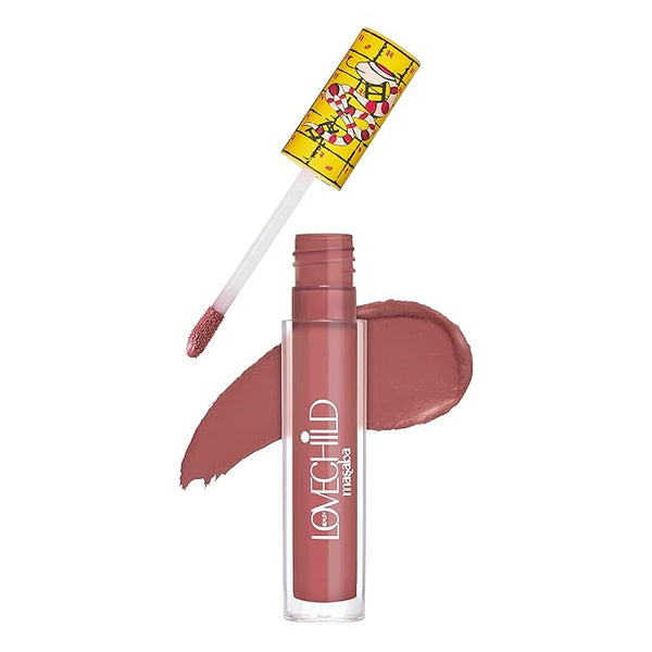 Lovechild Masaba Game On Mad Matte Liquid Lipstick Deep Rose Nude - 5 ml