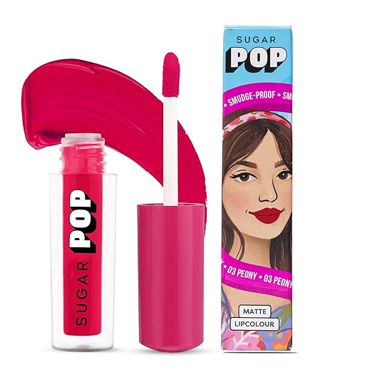 Sugar Pop Matte Lipcolour Peony (Electric Pink) - 1.6 ml