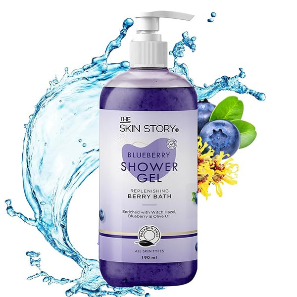 The Skin Story Blueberry Bath Body Wash Shower Gel - 190 ml