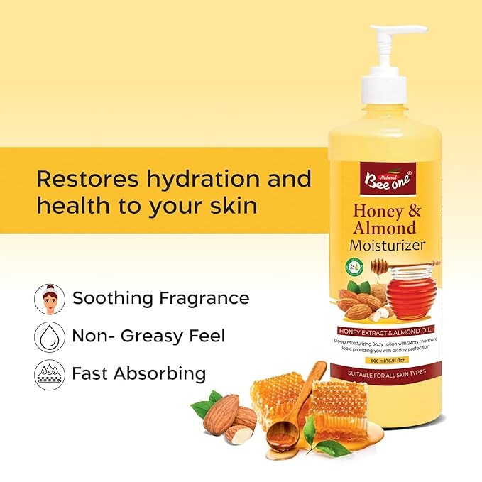 Bee One Honey Almond Moisturizer Lotion - 500 ml